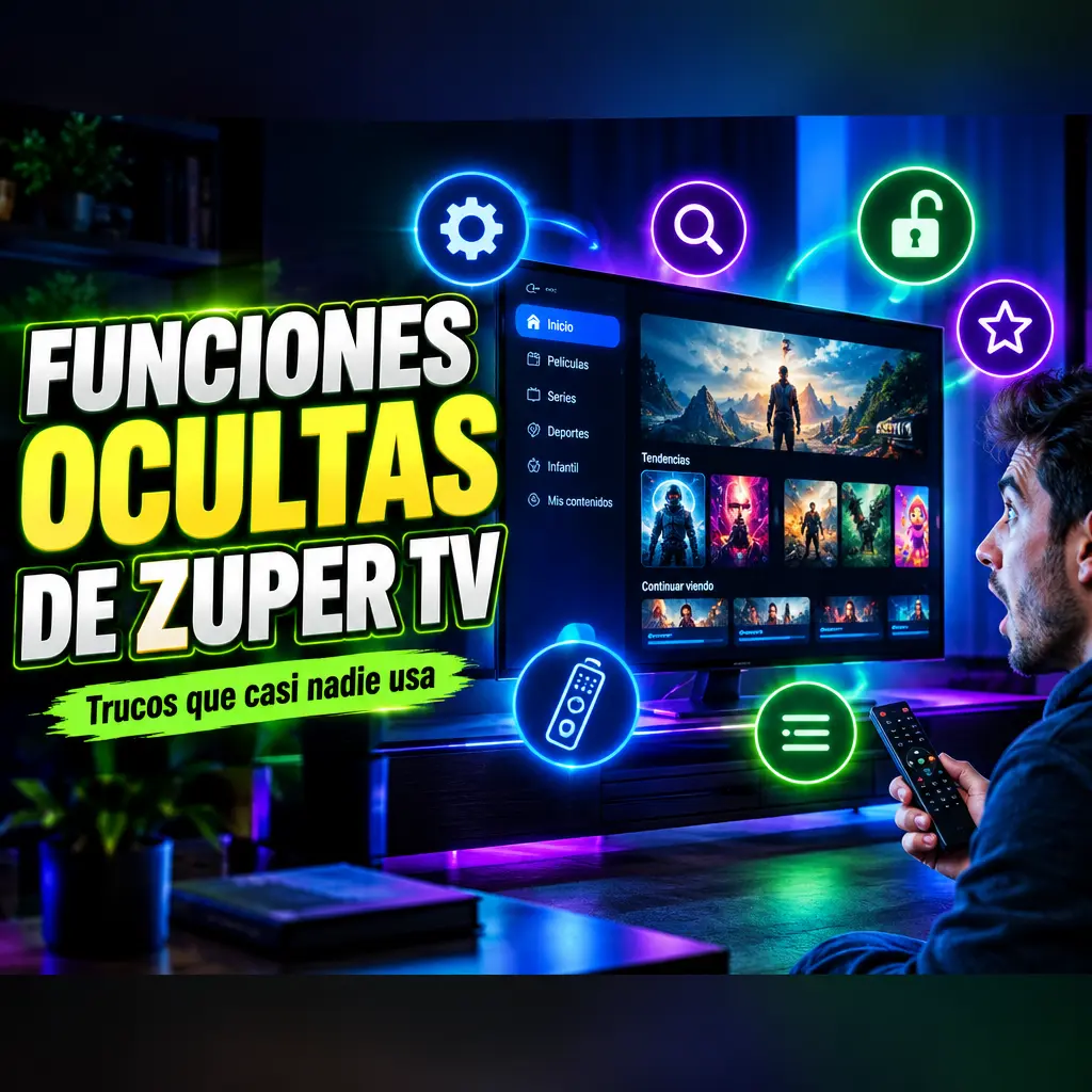Funciones ocultas de Zuper TV que la mayoría de los usuarios pasa por alto